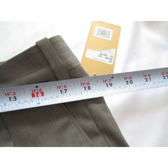 New W/ Tag Men Britches Winston Taupe Unhemmed Pants Sz 35R (MP312) Made in Itay - Picture 6 of 10